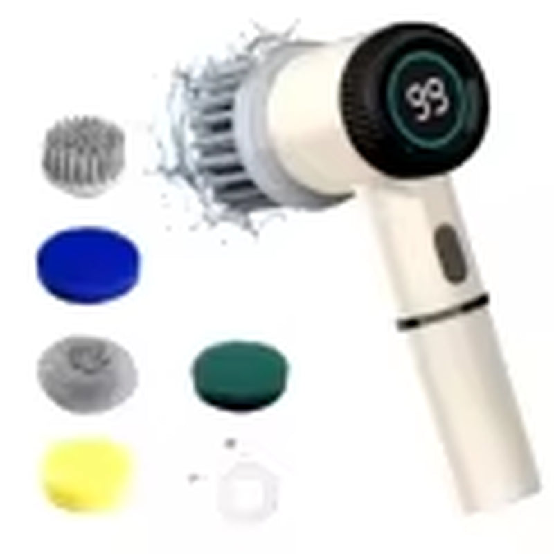 Wireless Electric Cleaning Brush Powerful IPX7 Waterproof USB Rechargeable Automatic Handheld Cleaner Multi Function Household