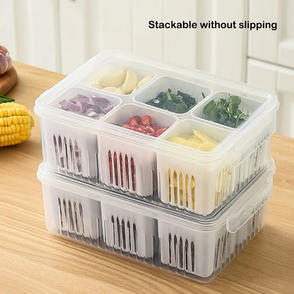 Clear Polypropylene BPA Free Veggie Food Storage Container