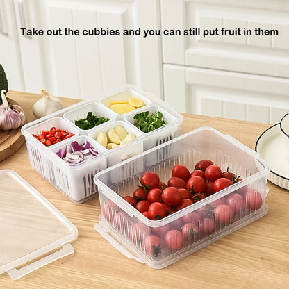 Clear Polypropylene BPA Free Veggie Food Storage Container