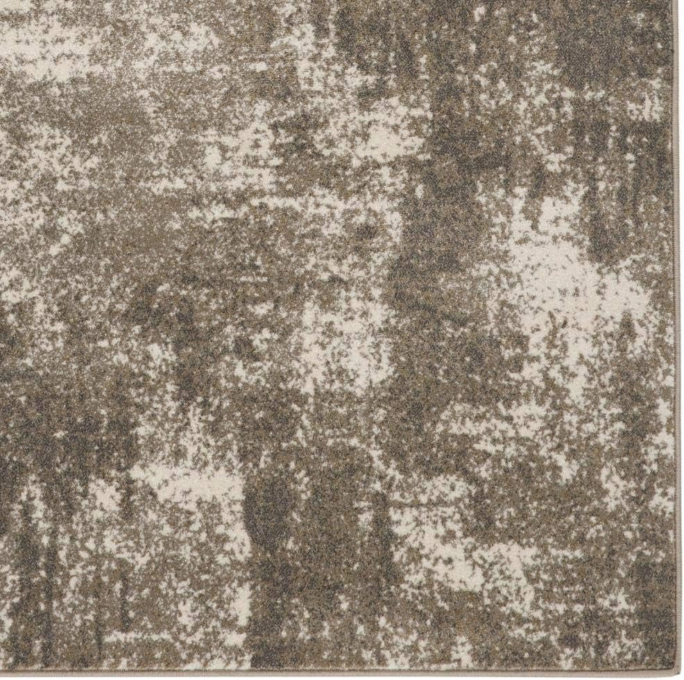 Lagos Collection Beige 2X3 Abstract Area Rug